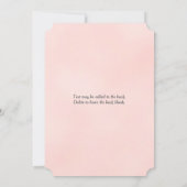 Pink Dreamy Fairy Tale Storybook Burg Hochzeit Einladung (Rückseite)