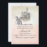 Pink Dreamy Fairy Tale Storybook Castle Sweet 16 Einladung<br><div class="desc">Anpassen mit jedem Text für JEDE VERANSTALTUNG.</div>
