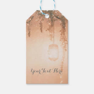 Pink Dreamy Rustic Forest Bevorzugung Geschenkanhänger