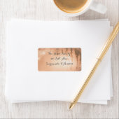 Pink Dreamy Rustic Forest Bridal Dusche Einladung Adressaufkleber (Insitu)