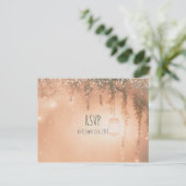 Pink Dreamy Rustic Forest UAWG Einladungspostkarte (Stehend Vorderseite)