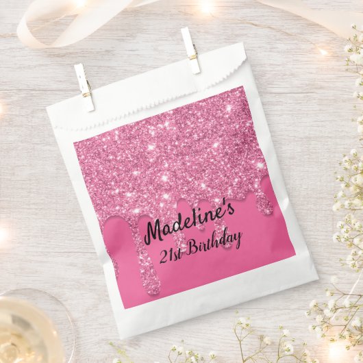 Pink Drilling Glitzer Gevor Bag Geschenktütchen (Ausgeschnitten)