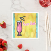 Pink Drink Bunco Bash Fun Cocktail Napkin Serviette (Beispiel)