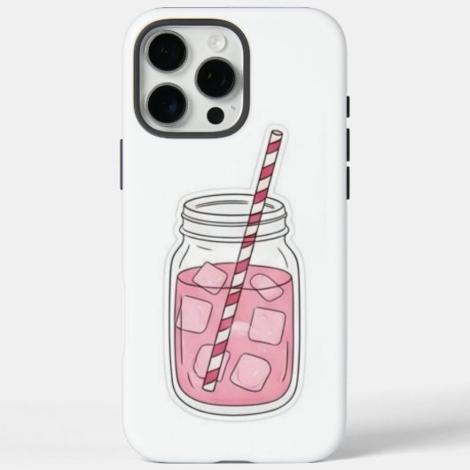 Pink Drink Mason JAR Handy Case (Rückseite)