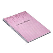 Pink Dripping Glitzer Girly Personalisiert Notizblock (Rechte Seite)