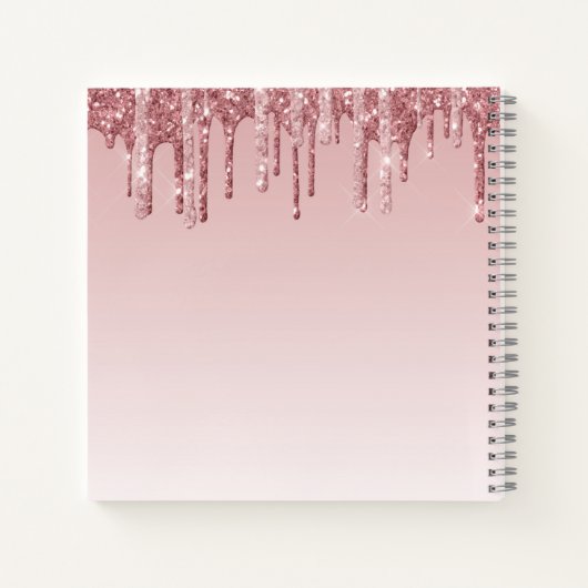 Pink Driving Glitzer Ballerina Ballerina Balletttä Notizblock (Rückseite)
