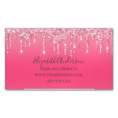 Pink Driving Glitzer Girly Trendy Chic Modern Magnetische Visitenkarte (Vorderseite)
