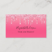 Pink Driving Glitzer Girly Trendy Chic Moderner Bu Visitenkarte (Vorderseite)