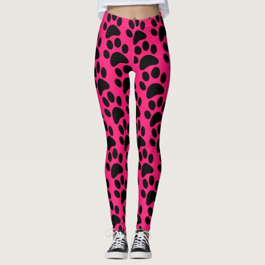 Pink drucken leggings (Vorderseite)
