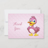 Pink Duck Danke Karte (Vorderseite)