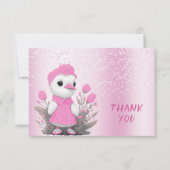 Pink Duck Danke Karte (Vorderseite)