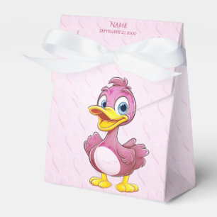 Pink Duck Favor Box Geschenkschachtel