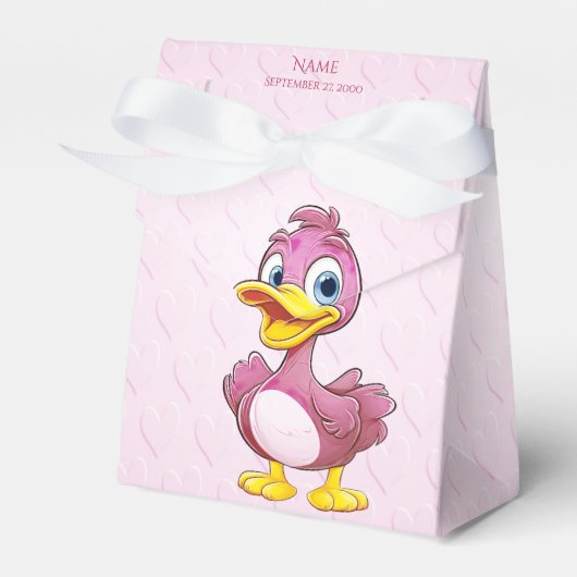 Pink Duck Favor Box Geschenkschachtel (Vorderseite)
