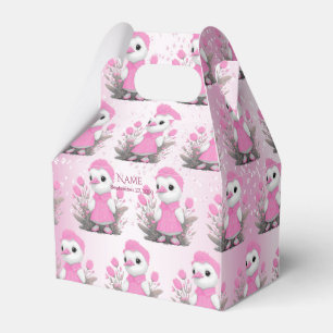 Pink Duck Favor Box Geschenkschachtel
