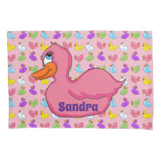 Pink Duck Pillow Case Kissenbezug