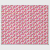 Pink Duck Wrapping Paper Geschenkpapier (Flach)