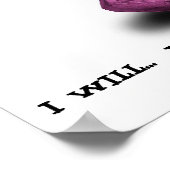 Pink Dumbbbells Live gesundes Poster (Ecke)