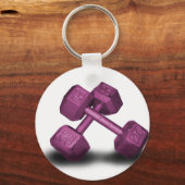 Pink Dumbells Merchandise Schlüsselanhänger (Vorderseite)