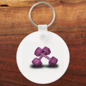Pink Dumbells Merchandise Schlüsselanhänger (Vorderseite)