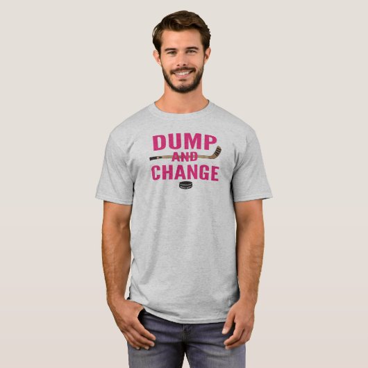 Pink Dump and Change Hockey T-Shirt (Vorne ganz)
