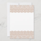 Pink Dusty Blue Romantic Floral Lace Brautparty Einladung (Rückseite)