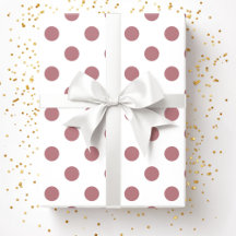 Pink Dusty Rose Polka Dots Muster