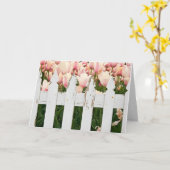 Pink Dutch Tulip Garden Karte (Gelbe Blume)