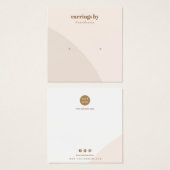 Pink Earring Display Business Card (Vorne & Hinten)