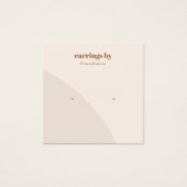 Pink Earring Display Business Card (Vorderseite)