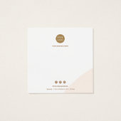Pink Earring Display Business Card (Rückseite)