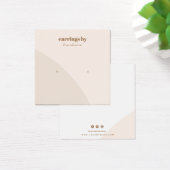 Pink Earring Display Business Card (Schreibtisch)