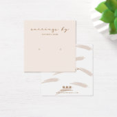 Pink Earring Display Business Card (Schreibtisch)