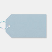 Pink Easter Egg on Light Blue Geschenkanhänger (Rückseite Horizontal)