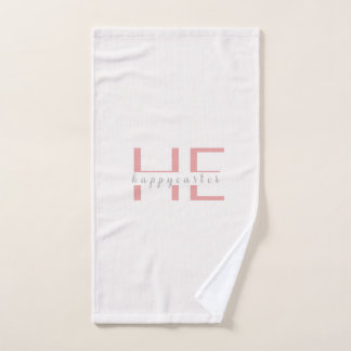 Pink Easter Hand Towel Handtuch
