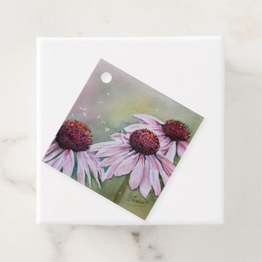 Pink Echinacea Daisies Geschenkanhänger (Beispiel)