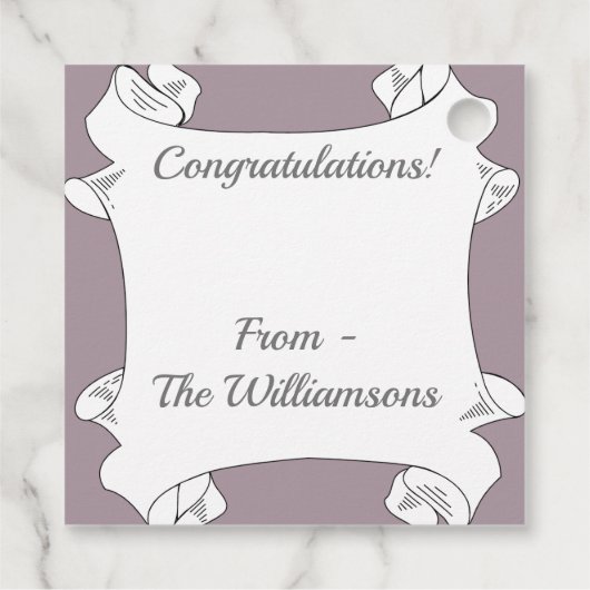 Pink Echinacea Daisies Geschenkanhänger (Rückseite)