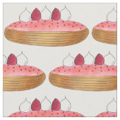 Pink Eclair Französisch Choux Konditorei Backwaren Stoff (Nahaufnahme)