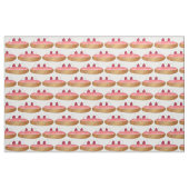 Pink Eclair Französisch Choux Konditorei Backwaren Stoff (Fat Quarter (45,7 x 55,9 cm))