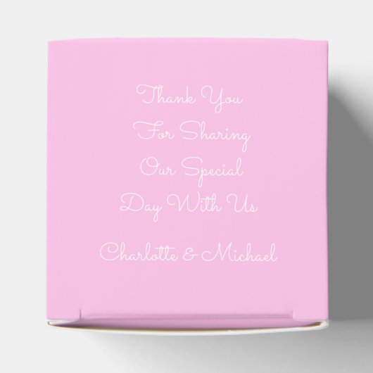 Pink Editable Bridesmaid Gevor Box Geschenkschachtel (Oben)