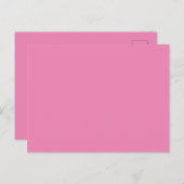 Pink #EF8484, Cadillac Pink Postkarte (Vorne/Hinten)