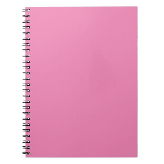 Pink #EF8484 Spiral Foto Notebook Notizblock (Vorderseite)