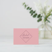 Pink & Eggplant Diamond Brautparty Ticket (Stehend Vorderseite)