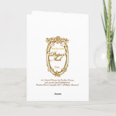 Pink Eiffel Greeting Cards Karte (Rückseite)