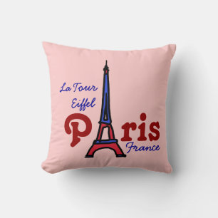 pink Eiffel Tower Paris Frankreich Kissen