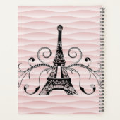 Pink Eiffelturm Geblüht Planer (Rückseite)