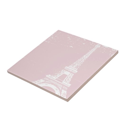 Pink Eiffelturm Keramik Tiles Fliese (Seite)