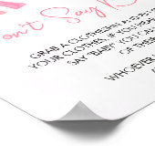 Pink ein bisschen Sonnenschein, sag kein Baby Poster (Ecke)