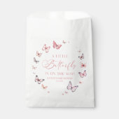 Pink Ein kleiner Schmetterling ist auf dem Weg zur Geschenktütchen (Vorderseite)