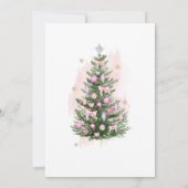 Pink ein kleines Bündel Joy Weihnachtsdusche Einladung (Rückseite)