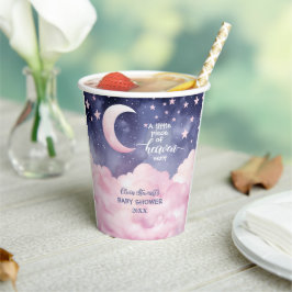 Pink ein kleines Stück Himmlische Kinderdusche Pappbecher